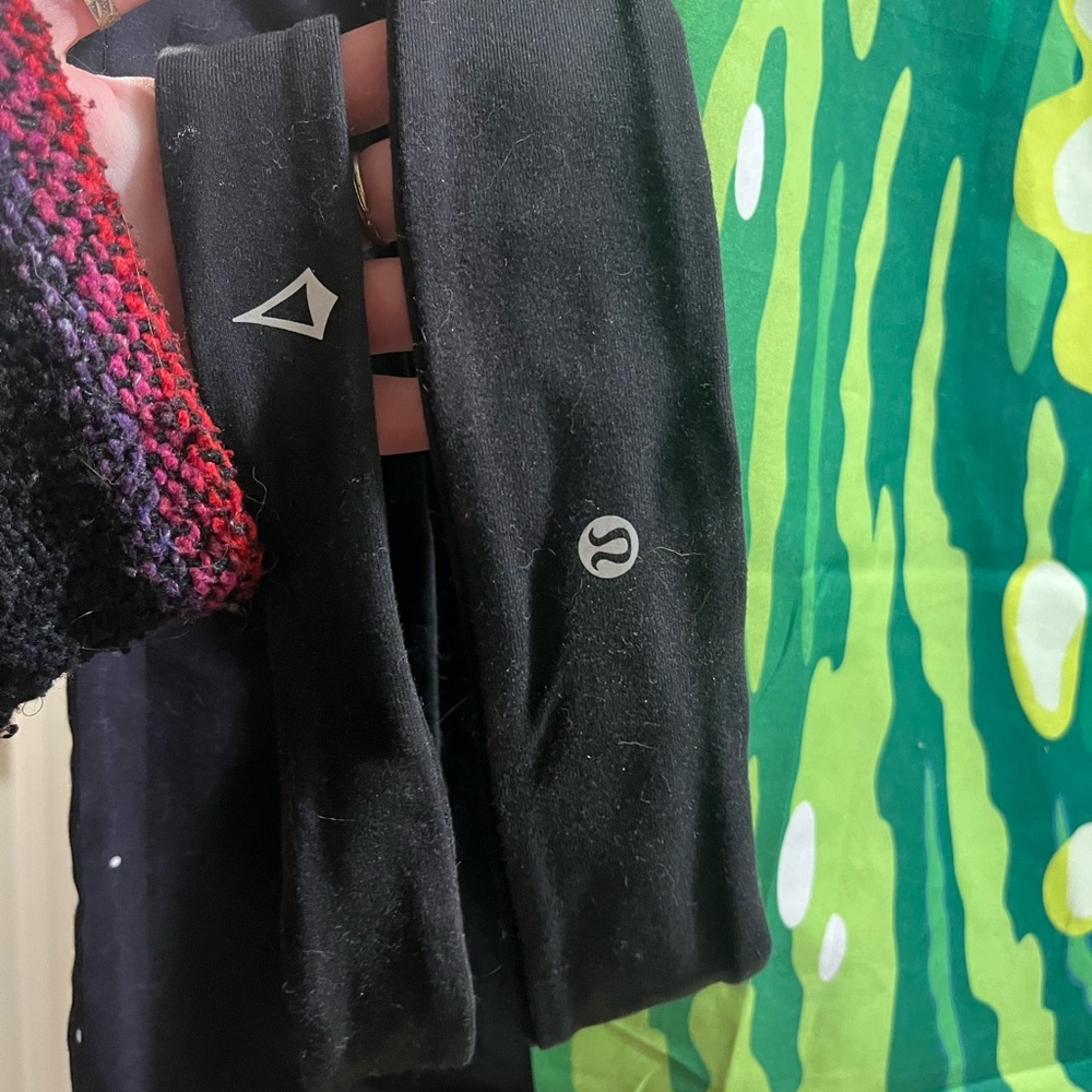 black ivivva and lululemon headbands